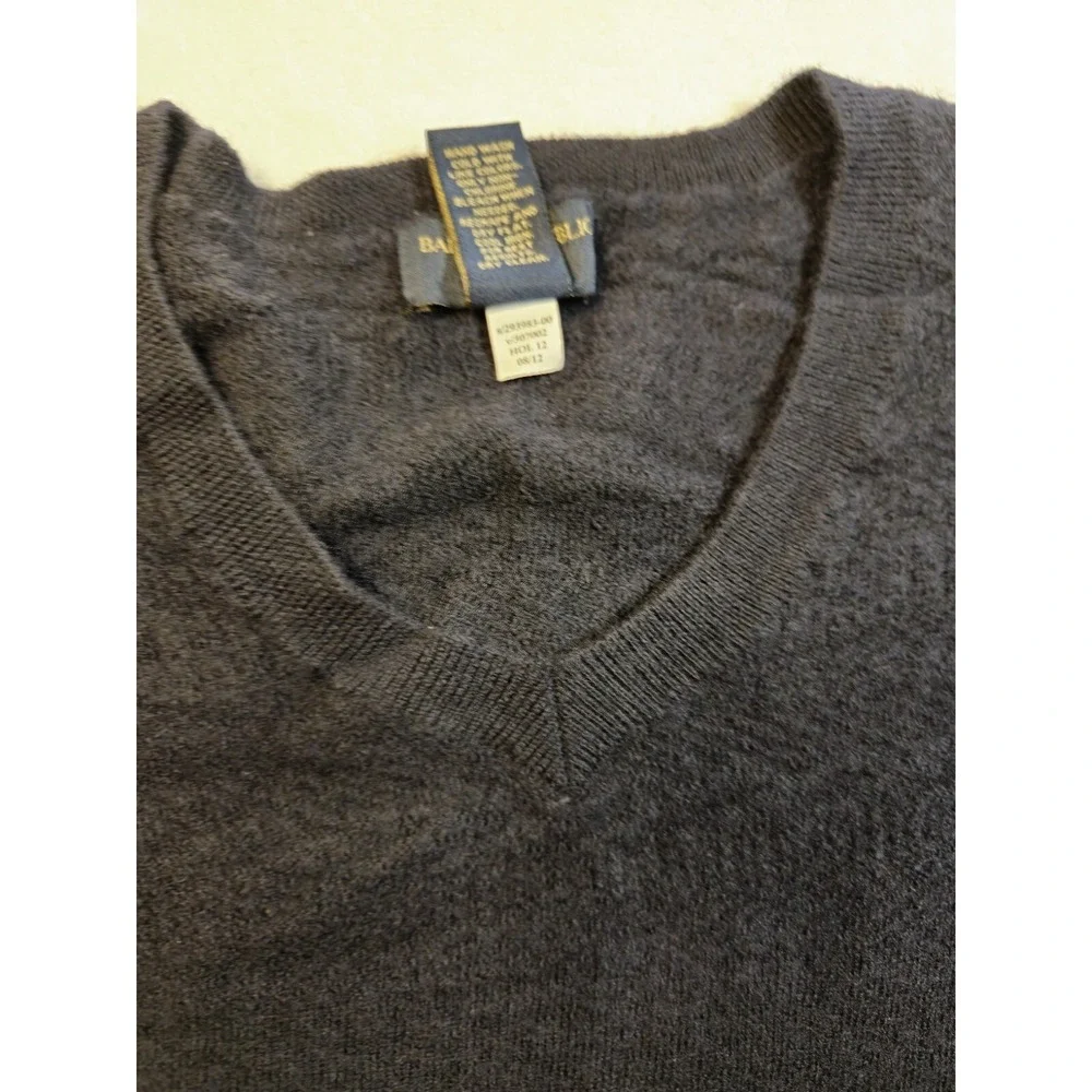 Banana Republic 100% Merino Wool Sweater Mens XXL Base Layer Navy Blue Layering